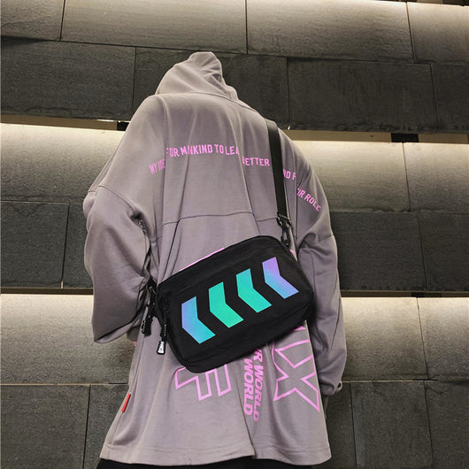 Bolsa de Herramientas Reflectante Tide - Mochila Casual Coreana con Bandolera - Image 11