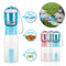 Dispensador Multifuncional 3 en 1 para Mascotas - Botella de Agua, Comedero y Recogedor de Heces
