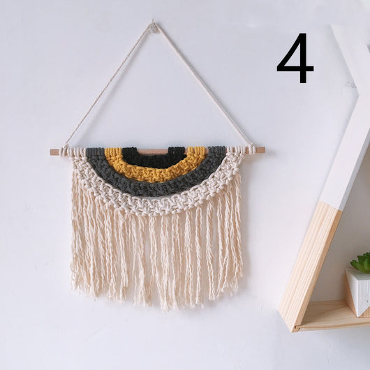 Tapiz Tejido a Mano en Algodón con Borlas Decorativas - Image 23