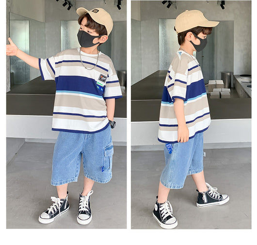 Conjunto de Playera y Pantalones Cortos para Niño - Verano Casual - Image 15
