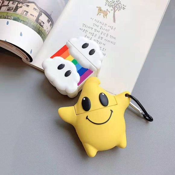 Funda Protectora de Auriculares Apple con Diseño Arcoíris Infantil