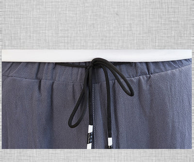 Pantalones Anchos Estilo Chino de Algodón y Lino para Hombre - Image 10