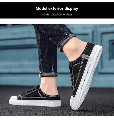 Tenis Casuales Versátiles para Hombre sin Talón de Lona - Image 16