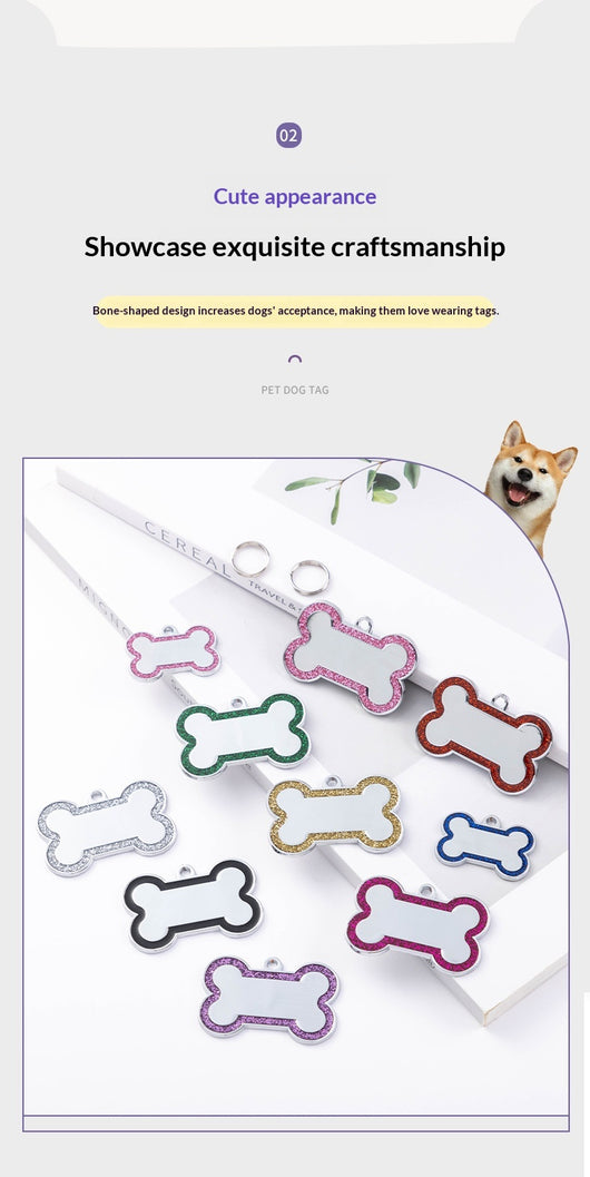 Placa de Identificación para Perros en Aleación de Zinc con Acabado Metalizado - Image 24