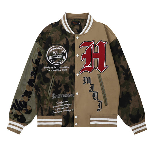 Uniforme de Béisbol Camuflaje Patchwork para Hombre