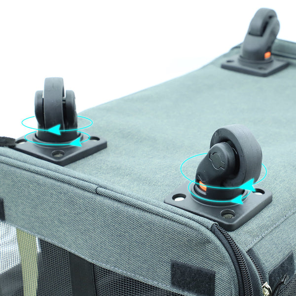 Bolsa de Transporte Plegable con Ruedas para Gatos