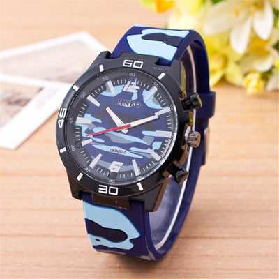 Reloj de Cuarzo Camuflaje con Correa de Silicona - Image 14