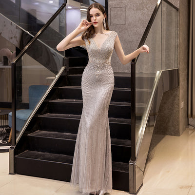 Vestido de Noche Fishtail Elegante para Anfitriona - Image 13
