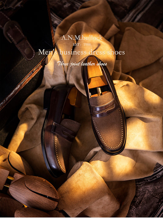 Mocasines de Cuero Genuino para Hombre - Elegancia Formal y Casual - Image 13