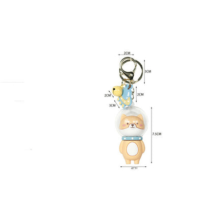 Llavero Astronauta Shiba Inu en Resina Epoxi - Diseño Creativo - Image 10