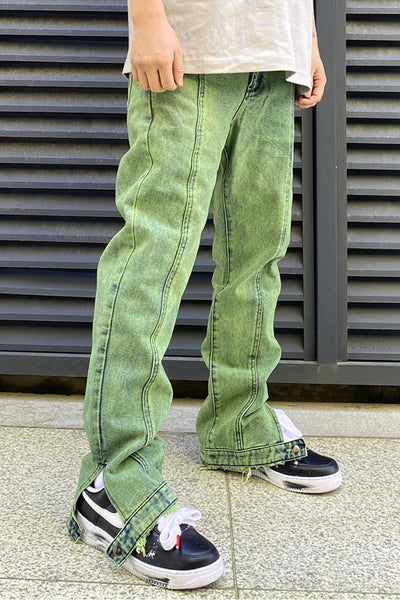 Jeans Casual Gallery Dept con Corte Recto y Detalles de Costura - Image 4