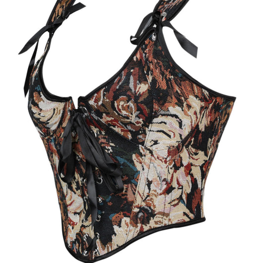 Faja Cinturilla Estilo Francés con Diseño de Espina de Pescado y Amarre Frontal - Image 2