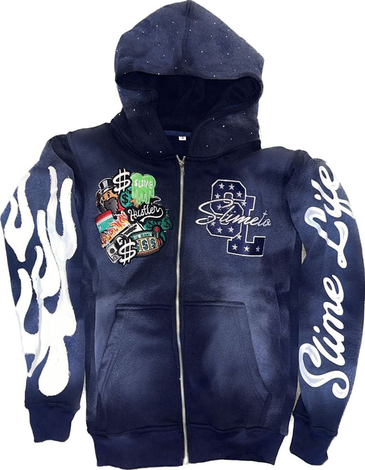 Sudadera con Capucha y Estampado Bordado para Hombre - Image 12