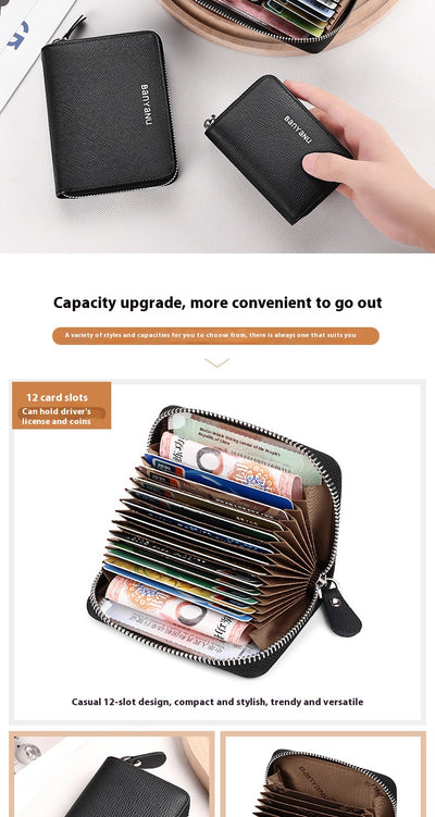 Cartera Minimalista de Cuero para Mujer - Organizador Compacto - Image 30