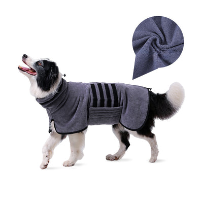 Bata de Baño para Perros y Gatos - Toalla Absorbente Ajustable para Secado Rápido - Image 14