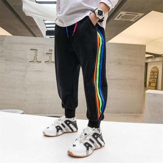 Pantalones Deportivos Infantiles con Cierre Lateral y Forro Polar - Image 13