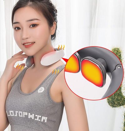 Masajeador Cervical Eléctrico con Vibración - Alivio de Tensión Muscular