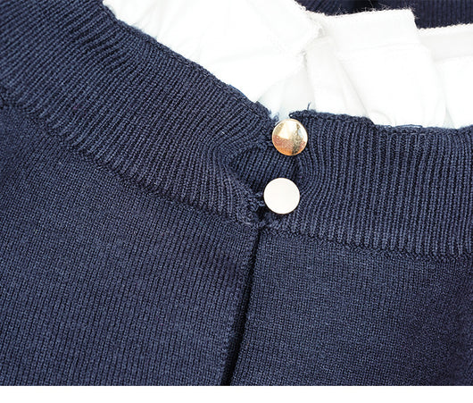 Suéter Holgado para Mujer con Cuello Alzado y Efecto Dos Piezas - Image 11