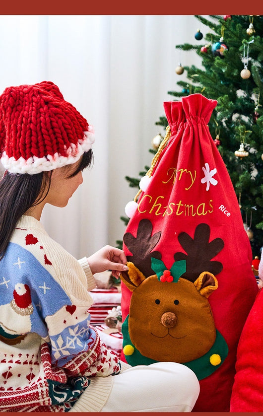 Bolsas de Regalo Navideñas Grandes del Papá Noel para Sorpresas de Nochebuena - Image 15
