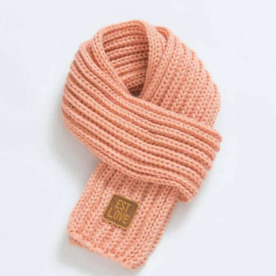 Bufanda Infantil Tejida de Invierno en Colores Sólidos - Image 17