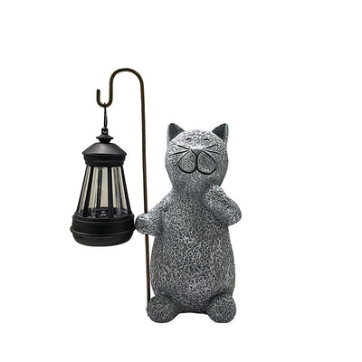 Lámpara Solar Decorativa Gato - Adorno de Jardín Kitten Crafts - Image 5