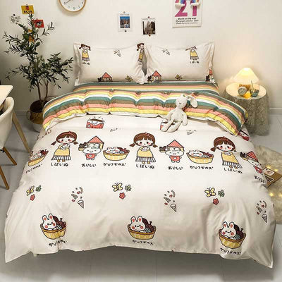Conjunto de 4 Piezas en Algodón Estampado con Acabado Satinado - Image 6