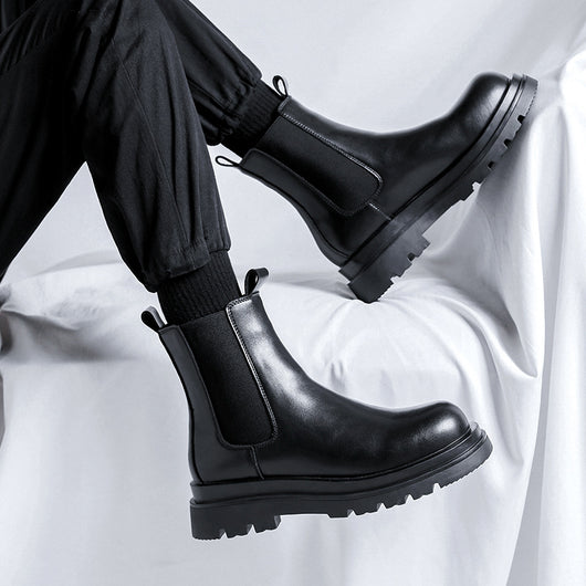 Botas Martin Chelsea Altas para Hombre Estilo Británico Clásico - Image 6