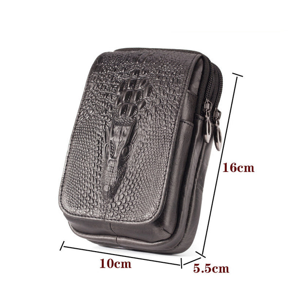 Cartera Vertical de Cuero para Celular con Múltiples Compartimentos - Image 6