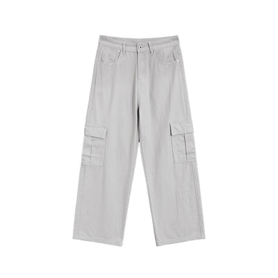 Overol Ancho de Pierna con Bolsillos Grandes - Jeans Casual - Image 7