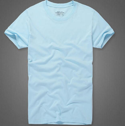 Playera de Algodón para Hombre Colores Sólidos Clásica - Image 29