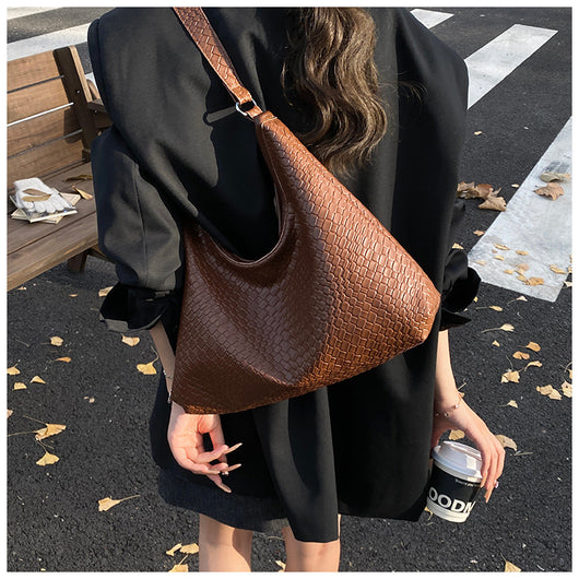 Bolso de Hombro Retro Premium para Mujer - Bolso Tejido de Gran Capacidad - Image 13