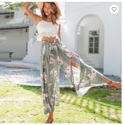 Pantalones Impresos Ultradelgados con Aberturas - Colección Primavera Verano - Image 3