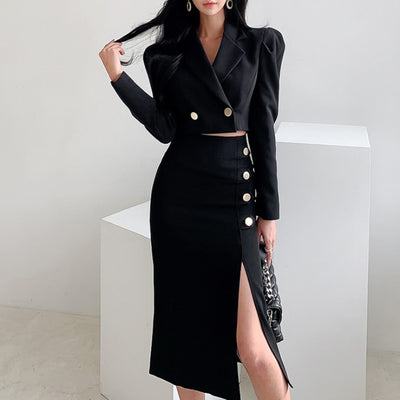 Conjunto Elegante Falda Midi Dos Piezas para Mujer - Image 3