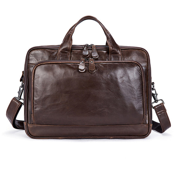 Maletín Ejecutivo de Cuero Engrasado para Hombre - Image 11