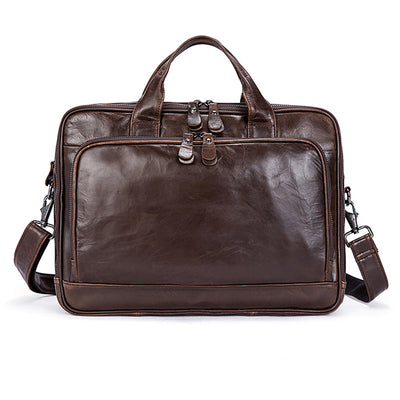 Maletín Ejecutivo de Cuero Engrasado para Hombre - Image 11
