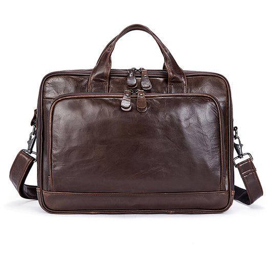 Maletín Ejecutivo de Cuero Engrasado para Hombre - Image 11