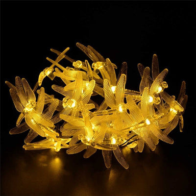 Guirnalda Solar LED Libélulas 5M - Luz Decorativa IP65 Resistente al Agua - Image 4