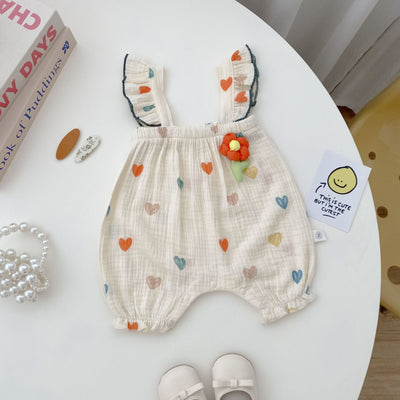 Mono Floral sin Mangas para Bebé Niña - Diseño Fashion Cómodo