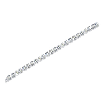 Pulsera de Plata Lujo Diario - Conjunto Elegante con Moissanita Premium y Baño de Platino - Image 11