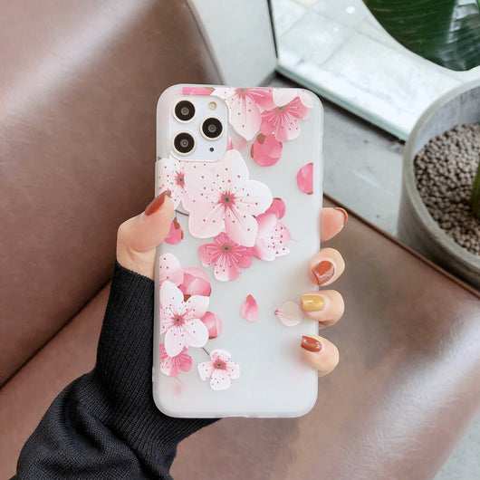 Funda Floral Transparente Creativa para Celular - Image 2