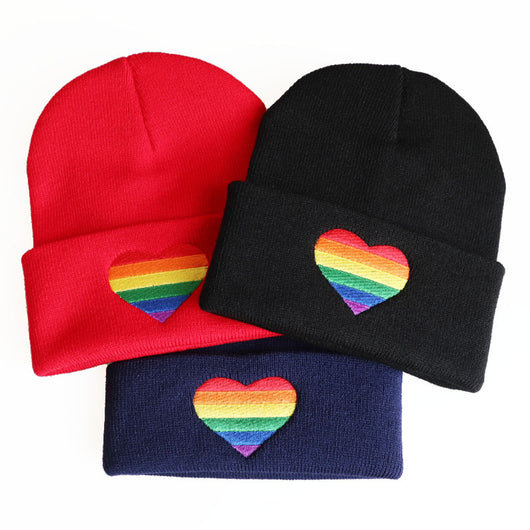 Gorro Tejido con Bordado Love Colorido para Hombres y Mujeres LGBTQ+ - Image 8