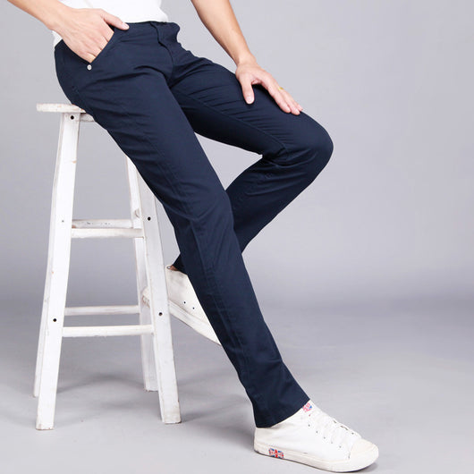 Pantalones Casuales Slim Rectos para Hombre - Estilo Versátil - Image 2