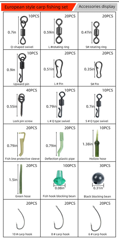 Kit Completo de Accesorios para Pesca de Carpa Portátil - Image 9