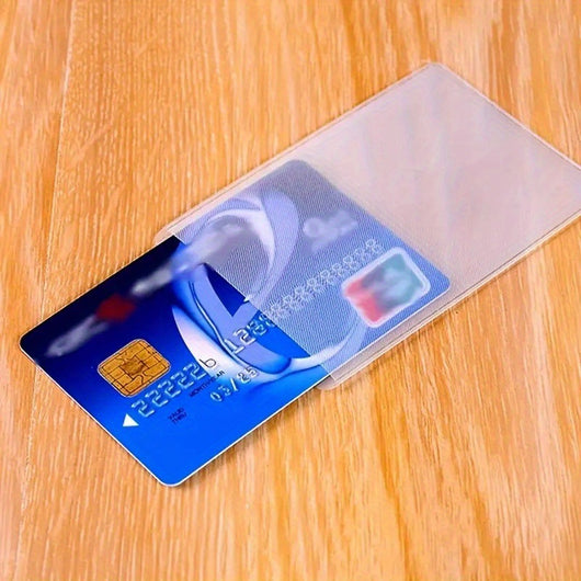 Protector de Tarjetas Transparente Anti-Interferencia para Documentos de Identidad