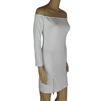 Vestido Básico de Manga Larga Blanco y Negro - Talla de EE. UU. - Image 11