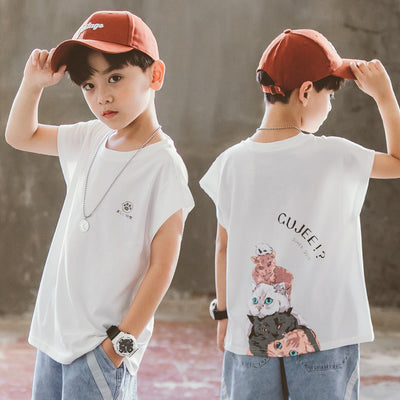 Playera Infantil con Estampado de Dibujos Animados para Niños - Image 2