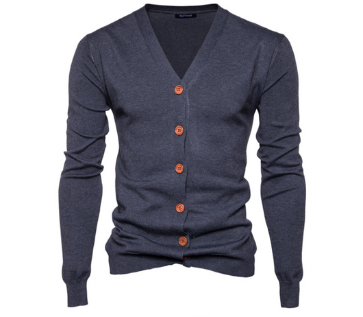 Suéter Cardigan Básico Hombre Otoño Invierno - Diseño Suelto y Versátil - Image 8
