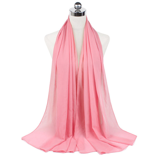 Pañuelo Hijab Burbuja Perla Monocromático en Chifón - Image 13