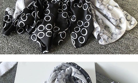 Pashmina Elegante Estilo Occidental - Bufanda Fina de Seda para Invierno - Image 3