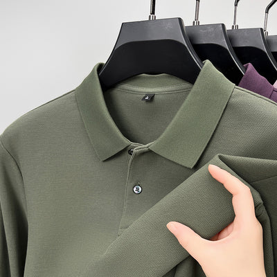 Camisa Polo Ejecutiva Manga Larga con Solapa - Image 9